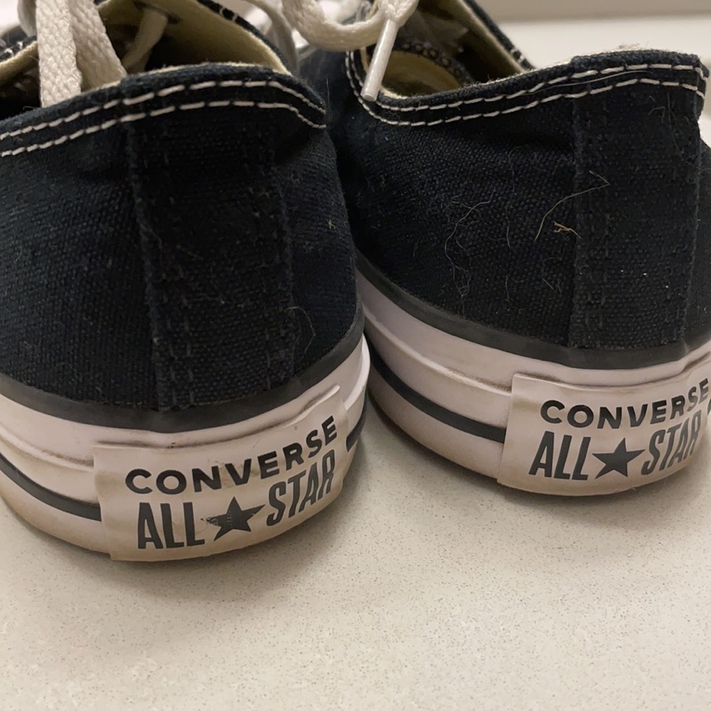 Converse All Star Low Top Sneakers Black Chucks - Picture 6 of 10